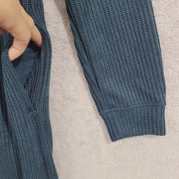 NEW Mondetta Collared Long Sleeve Ribbed Knit Eco Dress S // 25CT - Picture 7 of 9